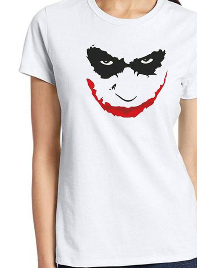 MODA Joker Printed T-Shirt White/Black/Red - Image 3