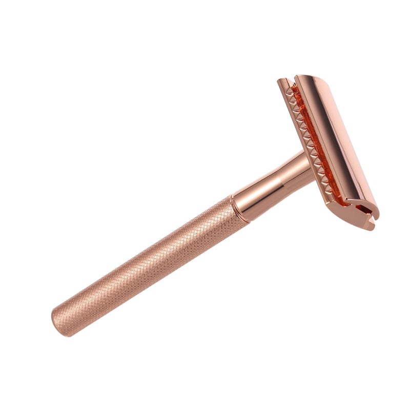Generic Stainless Steel Double Edge Shaving Razor Rose Gold 13.4 x 4 x 6.5cm  - Image 2