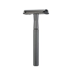 Generic Stainless Steel Double Edge Shaving Razor Black 13.4 x 4 x 6.5cm  - Image 1