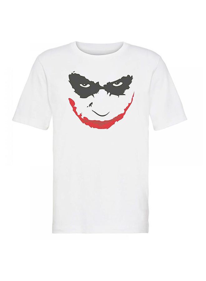 MODA Joker Printed T-Shirt White/Black/Red - Image 1