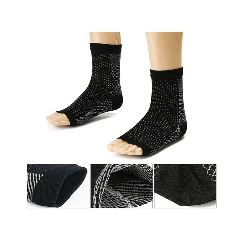 1 Pair Arch Support Socks Black 20 x 1 x 10cm - Image 2