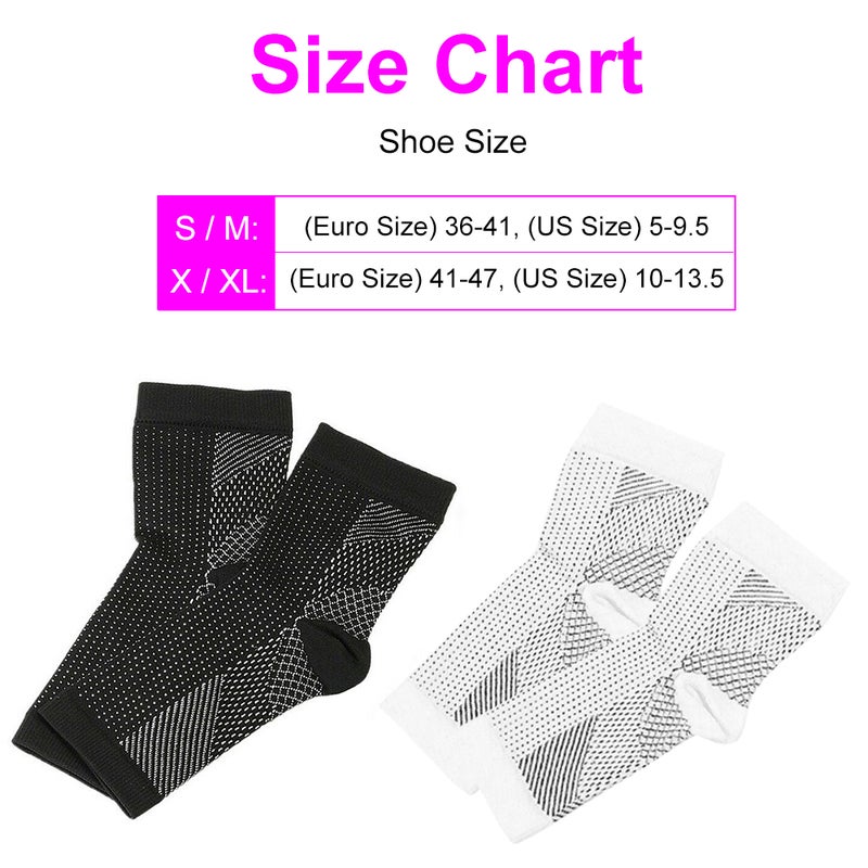 1 Pair Arch Support Socks Black 20 x 1 x 10cm - Image 5