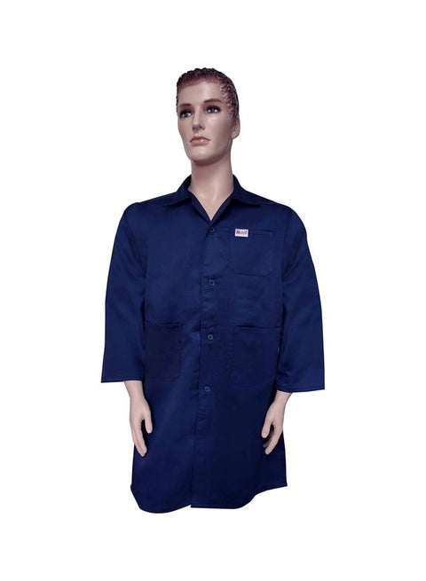 Solid Lab Coat Blue
