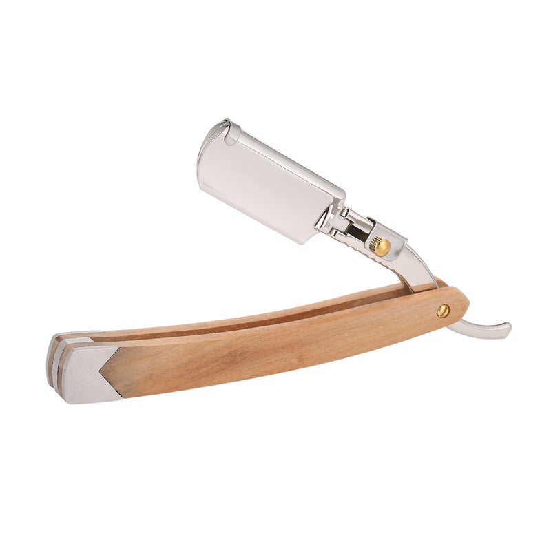 Generic Straight Foldable Razor With 10 Piece Blades And Storage Bag Silver 20 x 4 x 8cm - Image 4