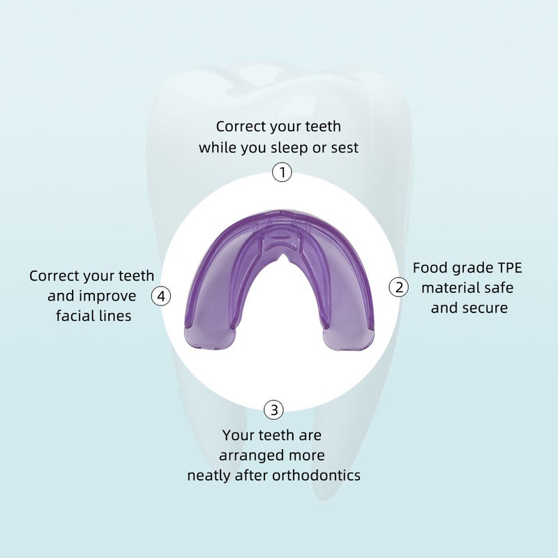 Silicone Corrector Mouth Guard Purple 5.7 x 2.3 x 4.5cm - Image 5