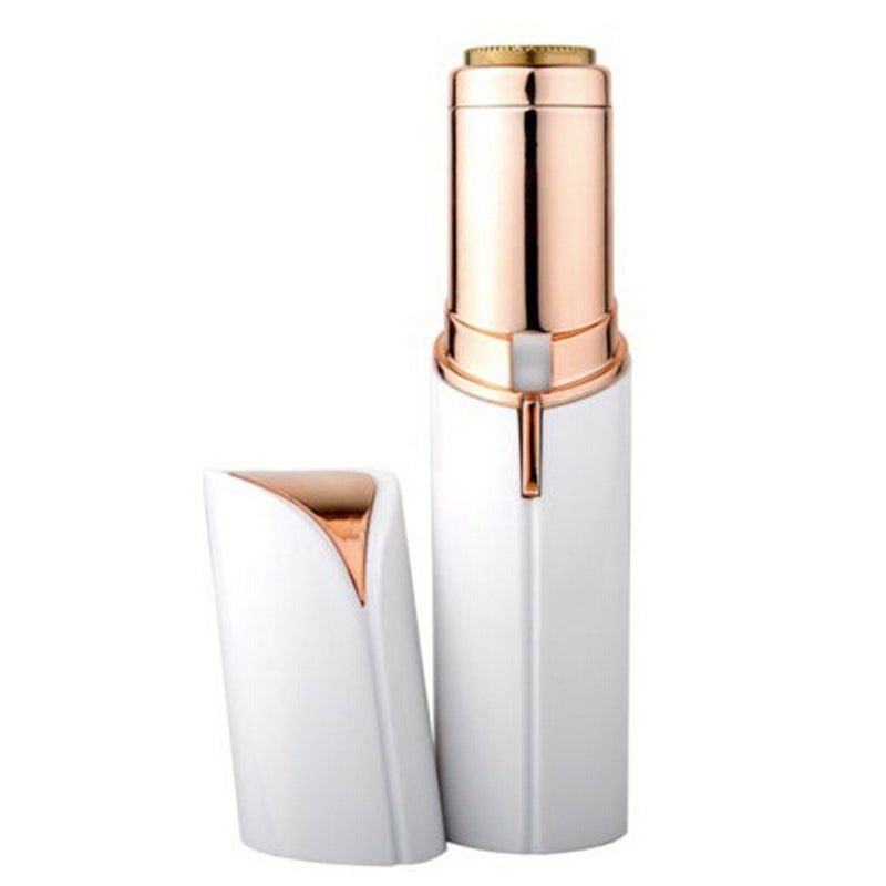 Mini Portable Electric Flawless Painless Lipstick Shape Hair Removal Trimmer Multicolour 8 x 2.8 x 2.8cm - Image 1