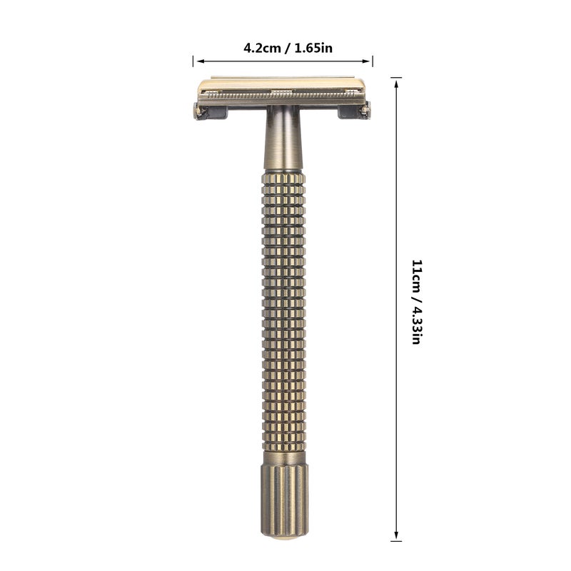 Generic Metal Double-Edged Shaving Razor Black 13.7 x 3.8 x 6.6cm  - Image 5