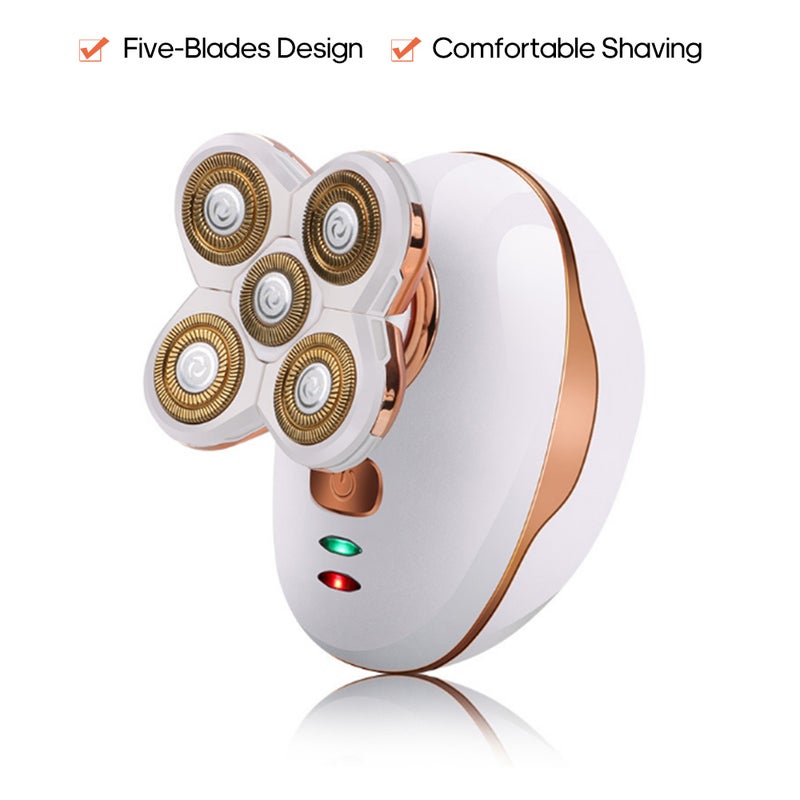Electric Multi-Functional Washable 5 Blade Hair Trimmer White 13 x 9 x 9cm - Image 1