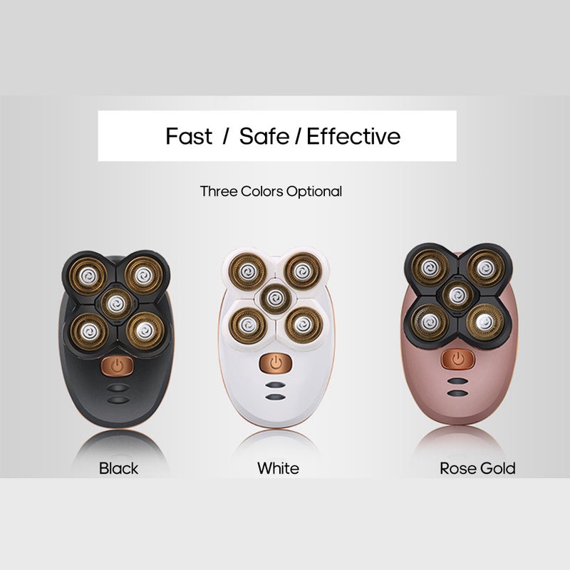 Electric Multi-Functional Washable 5 Blade Hair Trimmer White 13 x 9 x 9cm - Image 2