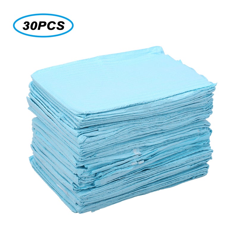 Generic 30 Piece Dental Disposable Neckerchief Paper Scarf Towel Lacing Bibs Blue 25.5 x 11.5 x 18cm - Image 1