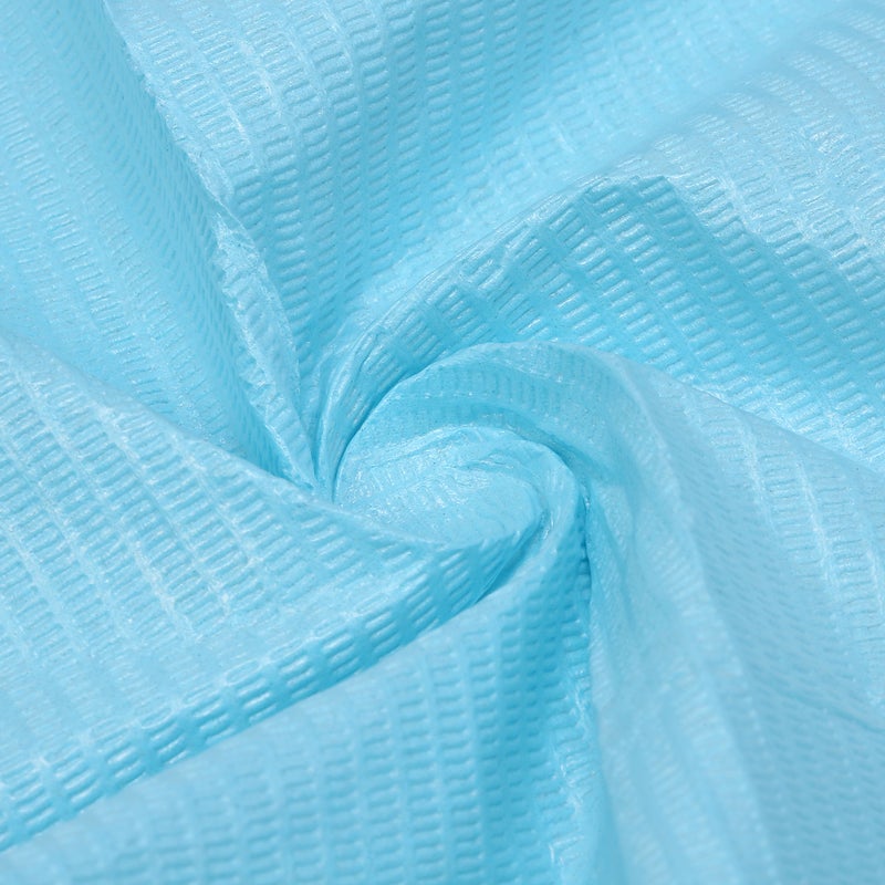 Generic 30 Piece Dental Disposable Neckerchief Paper Scarf Towel Lacing Bibs Blue 25.5 x 11.5 x 18cm - Image 2