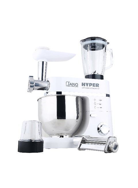 Hyper Stand Mixer 6 Speeds 7 L 1200 W JN1212 White/Silver
