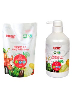 FARLIN Clean 2.0 Baby Bottle Wash, Pack Of 2  - Image 1