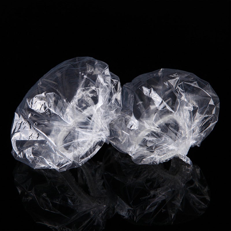 Generic 100-Piece Disposable Plastic Ear Protector Cap Set Transparent 20X3X11cm - Image 1