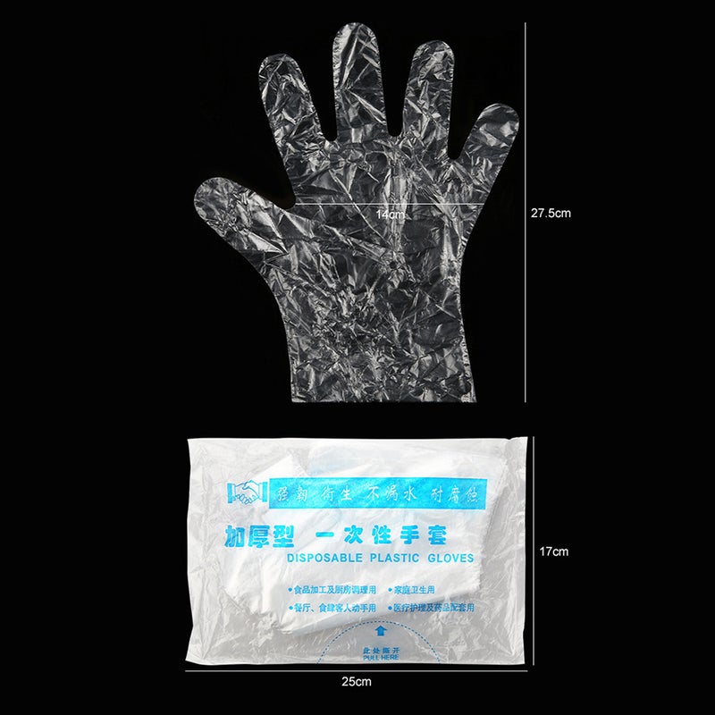 طقم قفازات للاستخدام مرة واحدة مُكون من 30 قطعة شفاف 25X1X17سم - Image 4