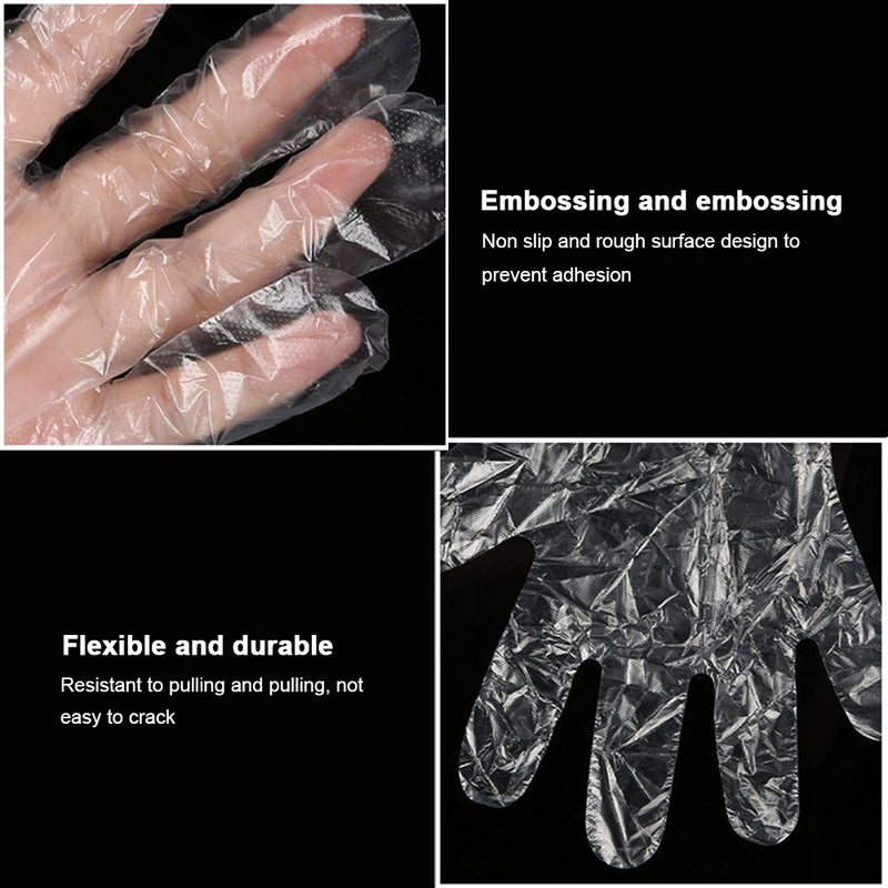 طقم قفازات للاستخدام مرة واحدة مُكون من 30 قطعة شفاف 25X1X17سم - Image 2