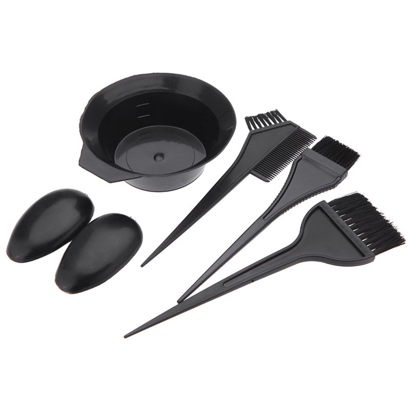 5-Piece Hair Color Dye Tint Tool Set Black 21X4X14cm - Image 1