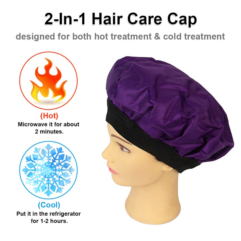 Generic Hair Conditioning Hat Cap Purple 26X4X24cm - Image 2