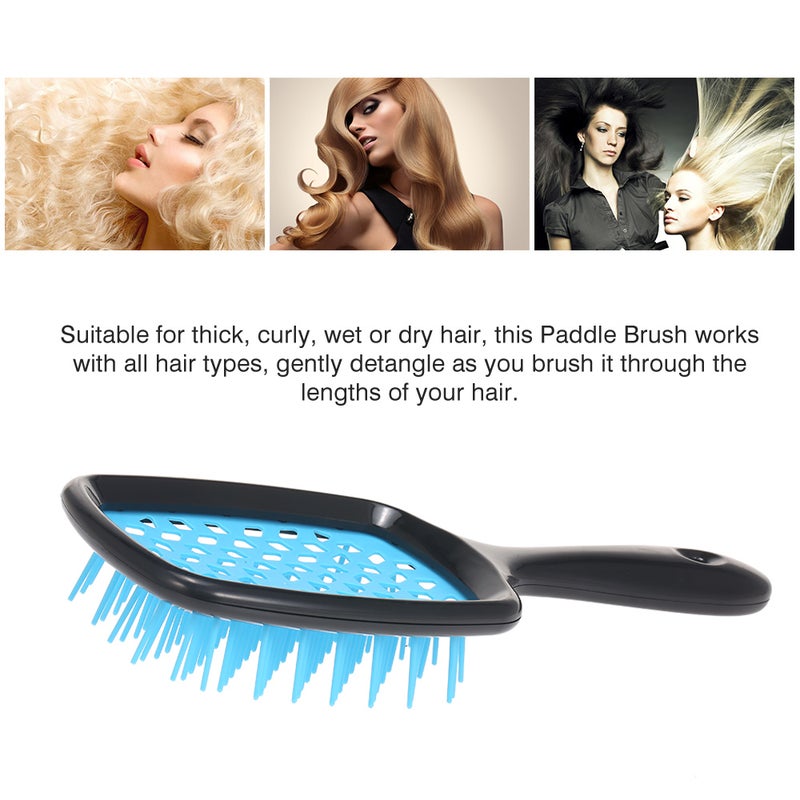 Generic Anti Static Detangle Paddle Hairbrush Green 20X4X9cm - Image 2