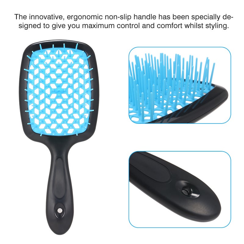 فرشاة شعر مضادة للكهرباء الساكنة لفك تشابك الشعر برتقالي 20X4X9سم - Image 3