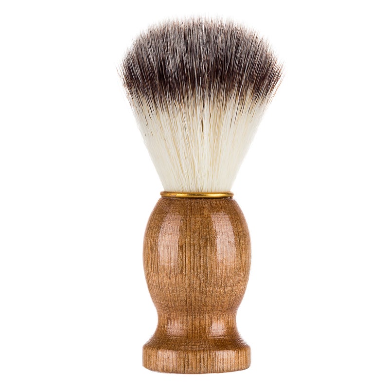 Men's Beard Shaving Brush Beige 11X4X4cm - Image 1