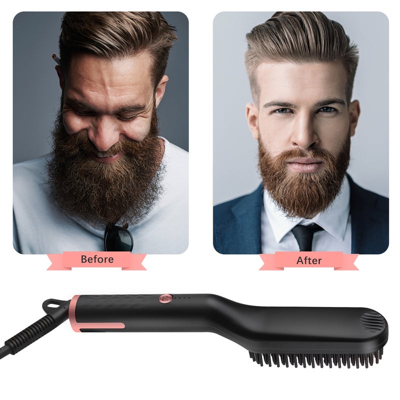 Generic 3-in-1 Hair Straightening Brush Black 26.4X5.2X8.2cm  - Image 4