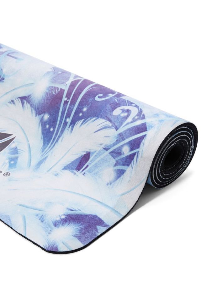 تي أيه سبورتس بساط يوغا من الجلد السويدي مزين بطبعة باللونين الأزرق والأبيض 5مم - Image 3