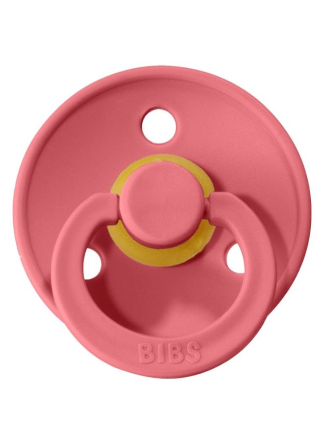 بيبس لهاية مقاس 2، للأطفال حديثي المشي من عمر 6 - 18 شهراً، قطعة واحدة، بلون مرجاني - Image 3