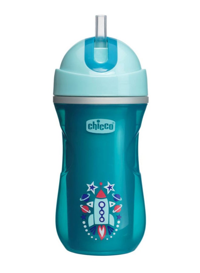 Chicco Insulated Sport Sippy Cup - Blue/Silver - Image 1
