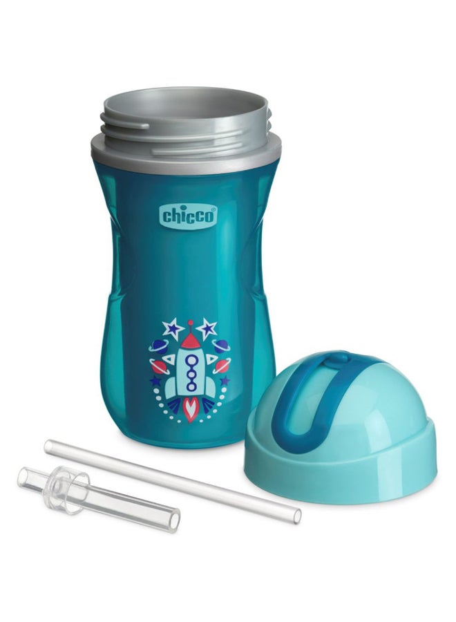 Chicco Insulated Sport Sippy Cup - Blue/Silver - Image 2