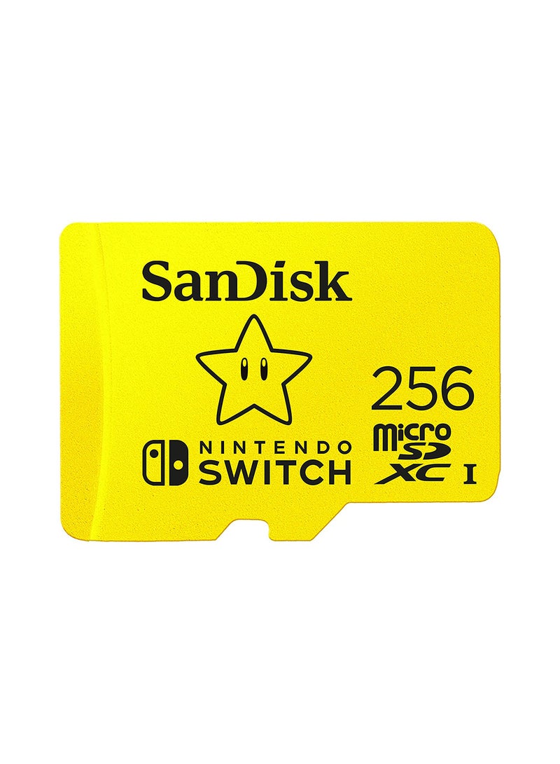 سانديسك - بطاقة ذاكرة مايكرو SDXC بسرعة فائقة UHS-I لنينتندو سويتش 256 GB - Image 1
