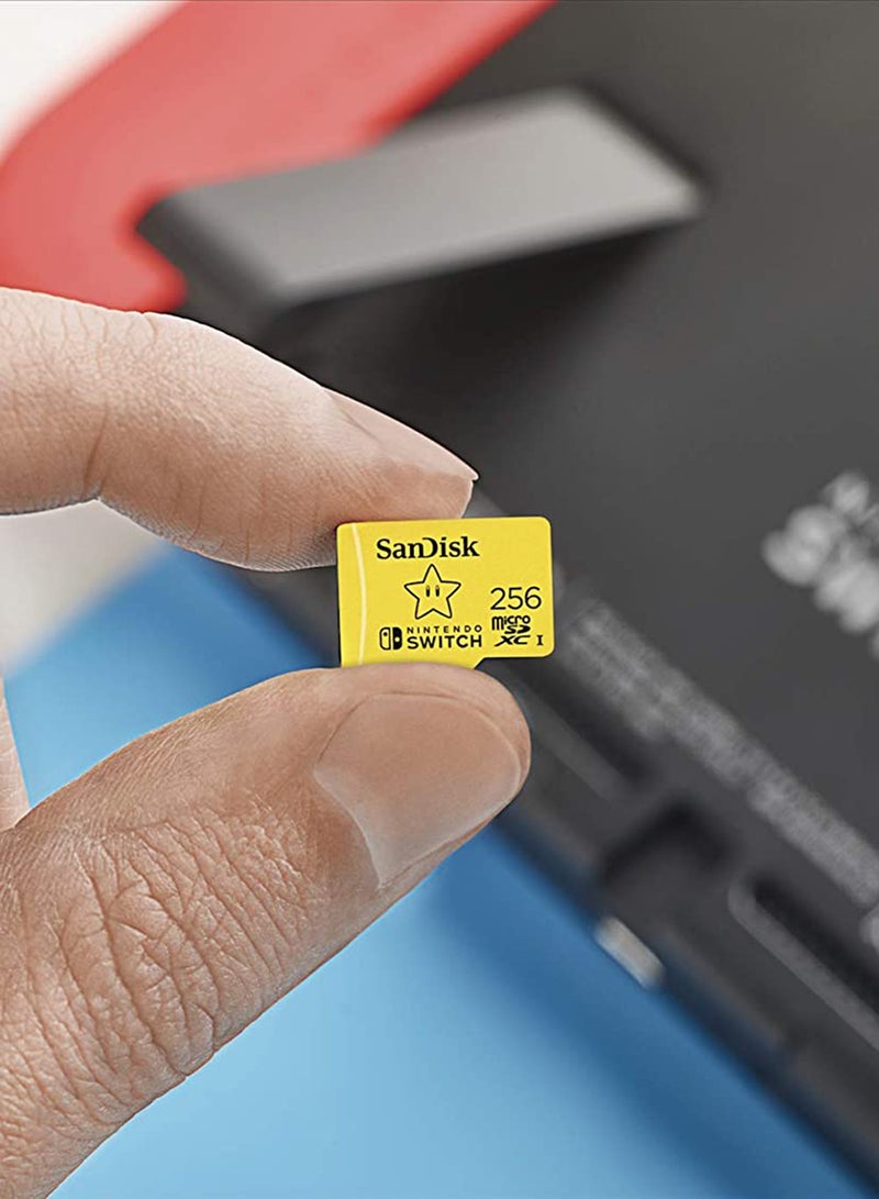 سانديسك - بطاقة ذاكرة مايكرو SDXC بسرعة فائقة UHS-I لنينتندو سويتش 256 GB - Image 1