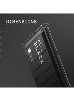 WD P50 Game Drive SSD - up to 2000MB/s read speed, USB 3.2 Gen 2x2 1 TB  - Image 2