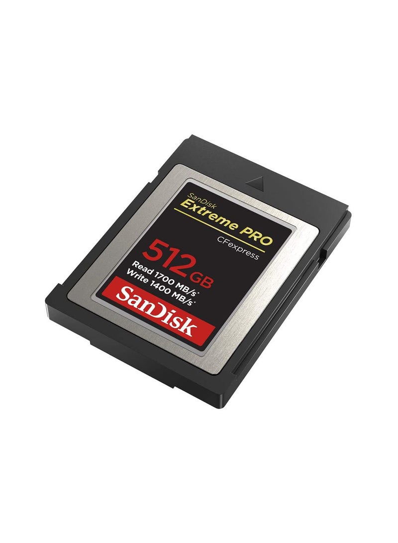 Sandisk - Extreme PRO CFexpress Type B Card – 1700MB/s Read Speed, 1400MB/s Write Speed - 512 GB - Image 1