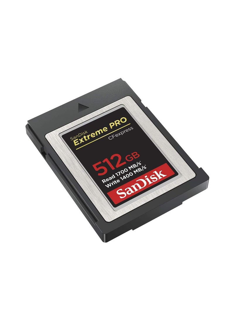 Sandisk - Extreme PRO CFexpress Type B Card – 1700MB/s Read Speed, 1400MB/s Write Speed - 512 GB - Image 1