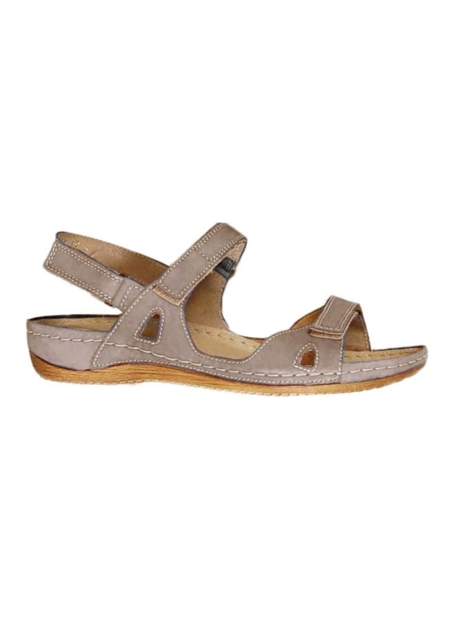 Double Strap Casual Sandals Grey/Beige  - Image 1