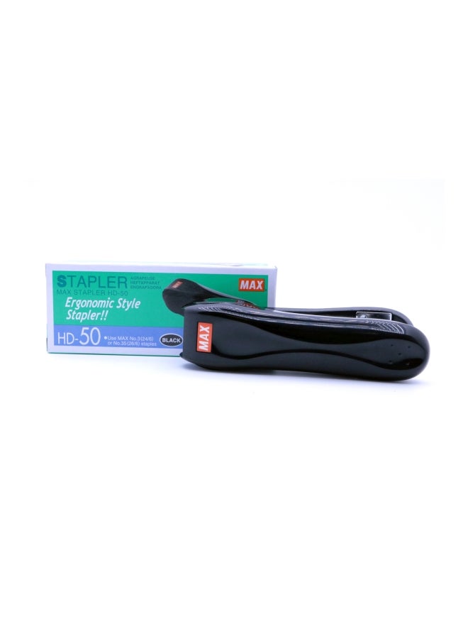 Max Heavy Duty Desktop Stapler Black  - Image 3
