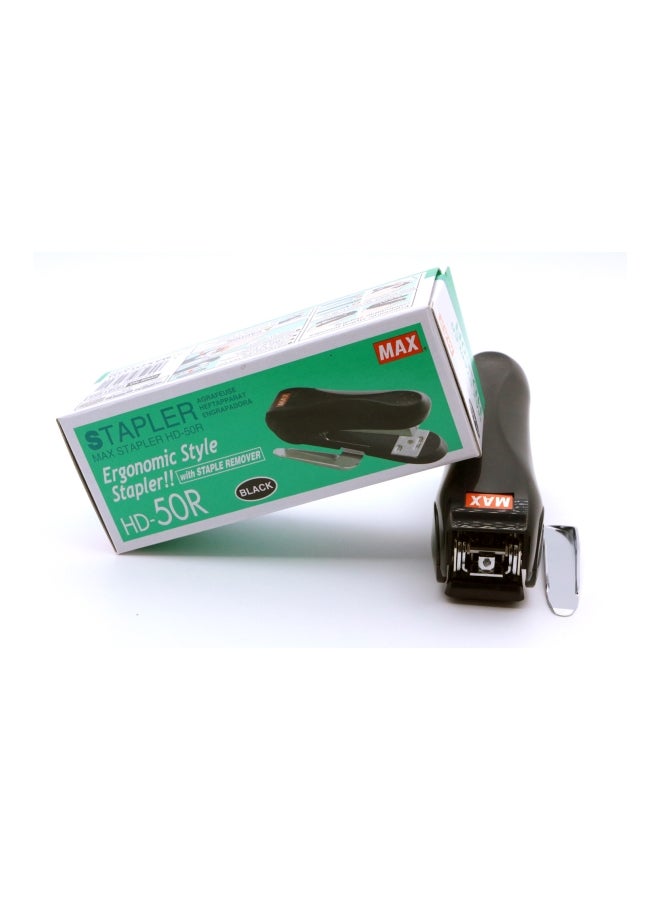 Max Desktop Stapler With Remover Black/Silver  - Image 3