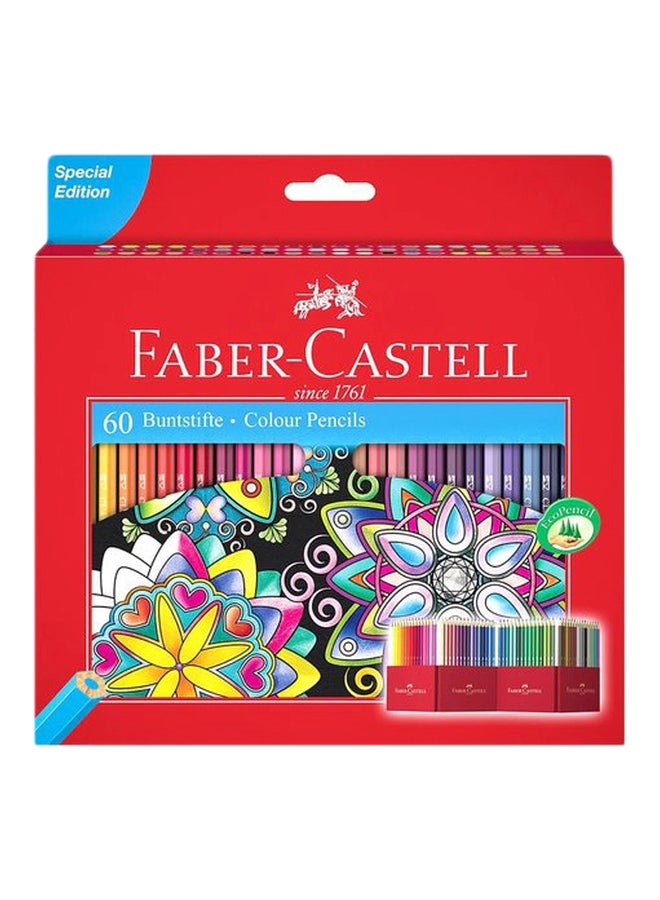 FABER-CASTELL - 60-Piece Colour Pencil Set Multicolour - Image 1