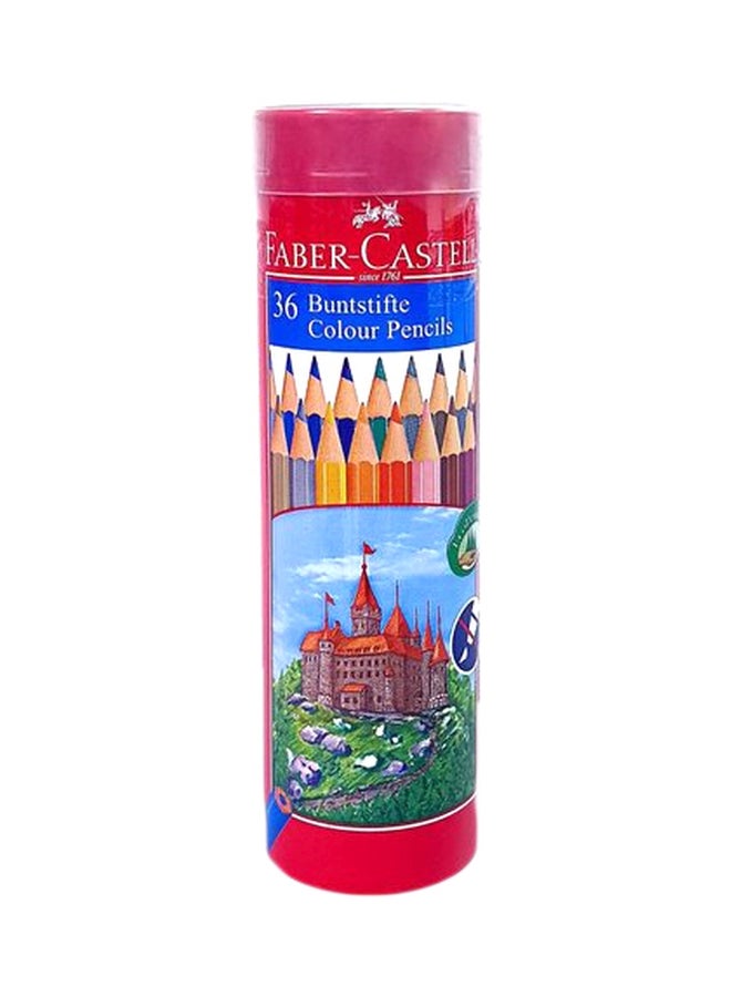 FABER-CASTELL - 36-Piece Colour Pencil Set With Tin Multicolour - Image 1