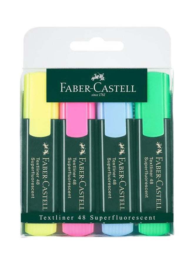 FABER-CASTELL 4-Piece Highlighter Set Multicolour - Image 1
