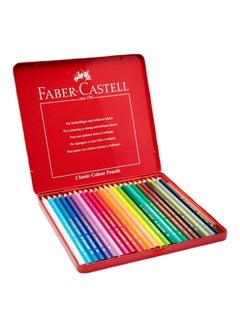 24-Piece Colour Pencil Set With Tin Multicolour