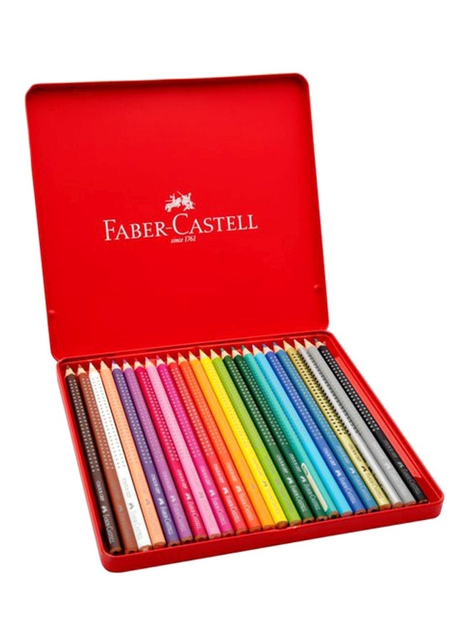 24-Piece Colour Pencil Set With Tin Multicolour - v1604085739/N41448656A_1