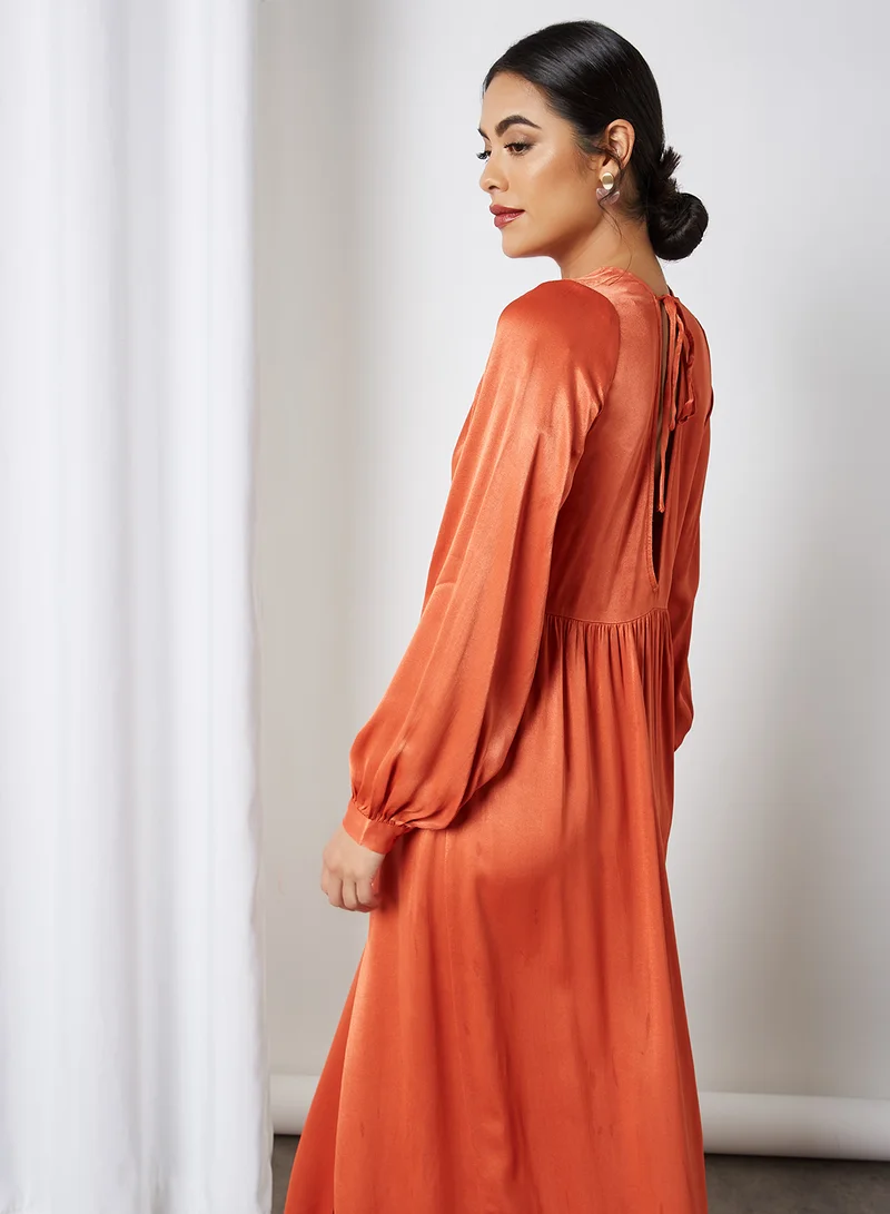 Y.A.S Surplice Neckline Back Tie Dress