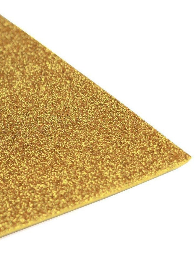 مجموعة إسفنج من "إيفا" EVA لامع وغير لاصق مقاس A4 مكونة من 10 قطع . ذهبي - Image 2