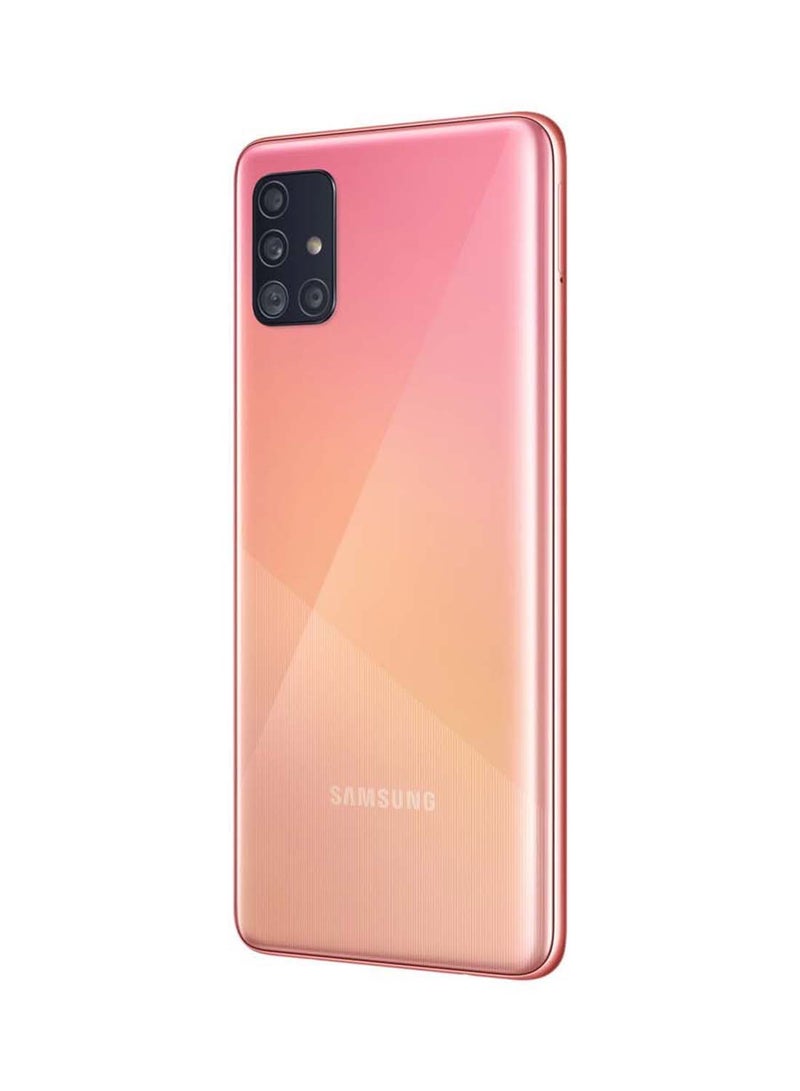 Samsung - Galaxy A51 Dual SIM Prism Crush Pink 256GB 8GB RAM 4G LTE - KSA Version - Image 1