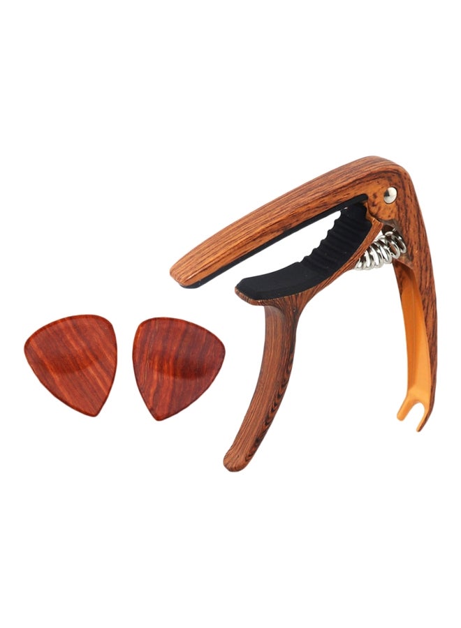 Generic Quick Change Clamp Key Acoustic Classic Guitar Capo Pick Guitar Accessories - Image 1