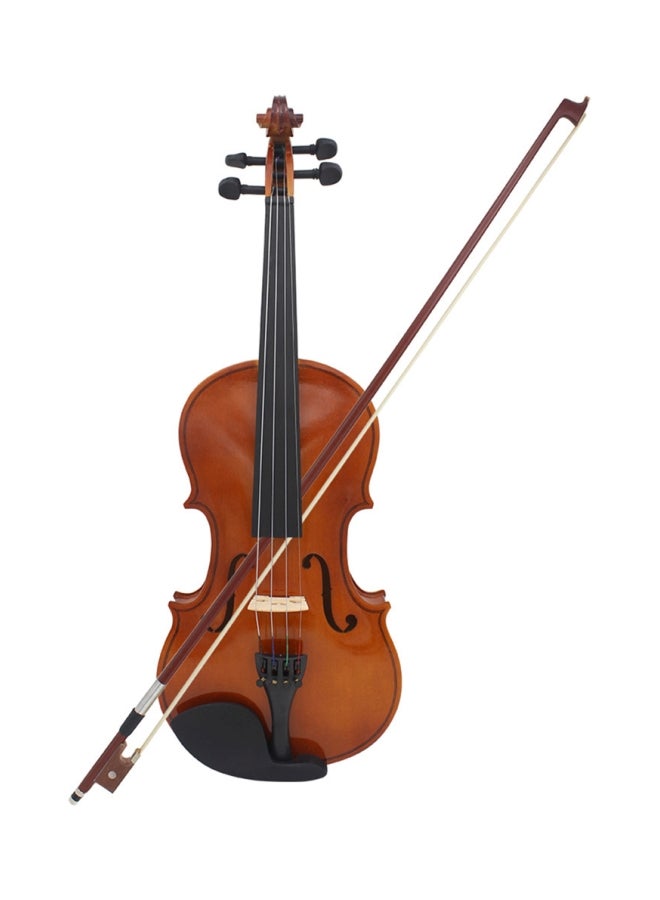 كمان صوتي طبيعي من خشب التنوب الصلب وقشرة خشب القيقب مع حقيبة من القماش - Image 1