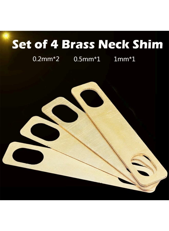 Generic 4 Pieces Guitar Neck Shims For Electric Guitar Bass Luthier Tools  - Image 4