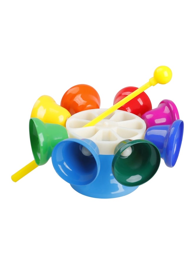Generic 8 Note Hand Bell Percussion Instrument Musical Toy With Sitck For Children Toddler Kids Early Musical Education  - Image 1